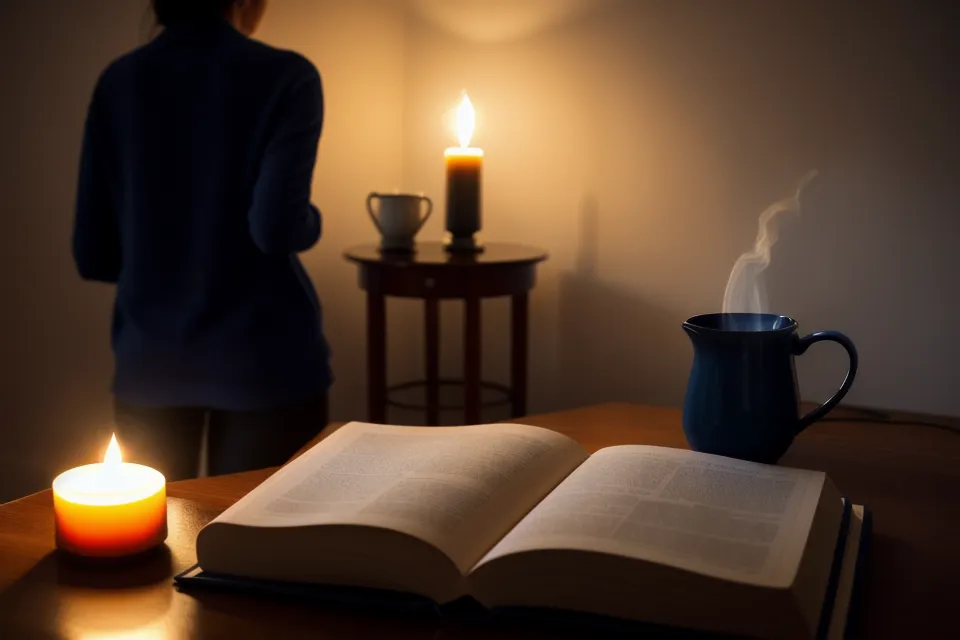 Fiche de méditation guidée en papier tenue en main, exemple de rituel du soir pour combattre le sommeil léger