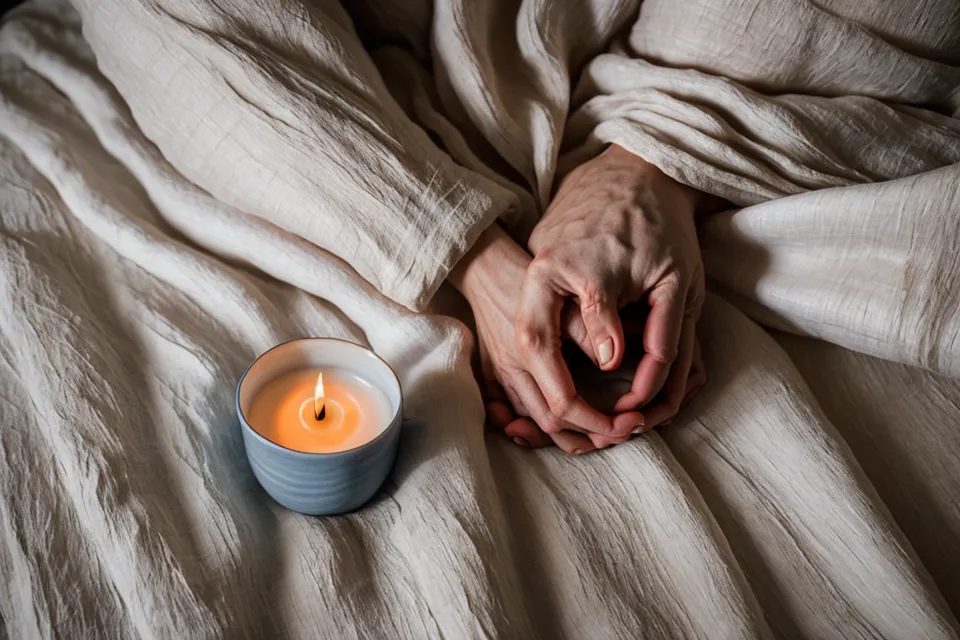 Gros plan sur la texture naturelle et aérée d'un drap en lin pour un sommeil frais
