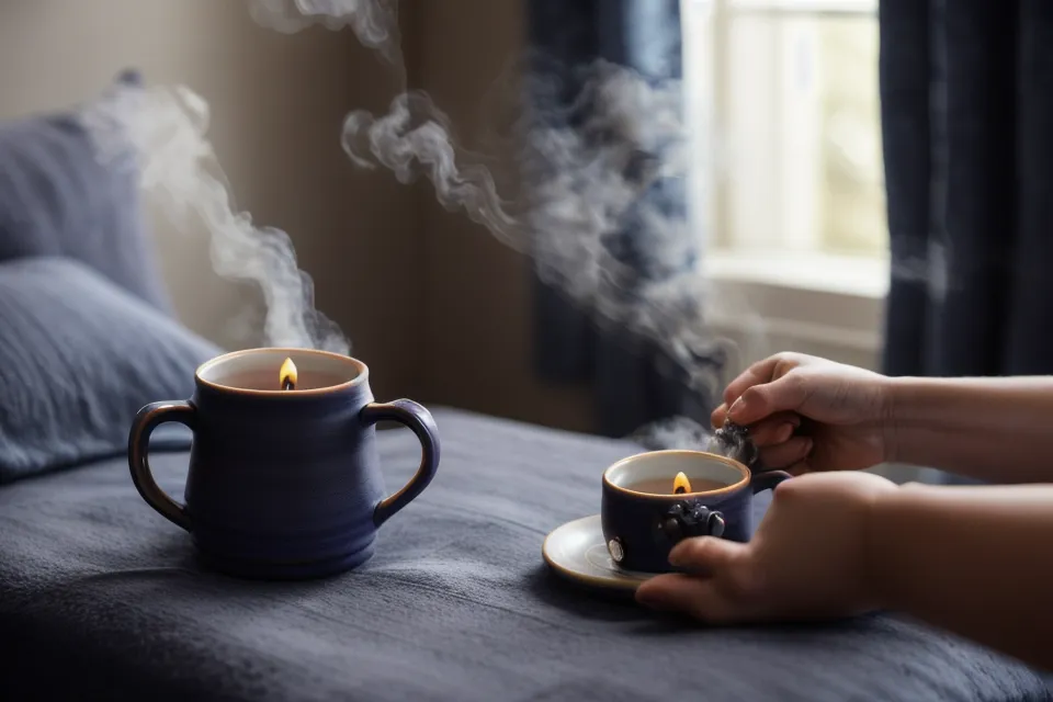 Main posée sur un lit à côté de plusieurs flacons de magnésium, illustrant les limites des compléments pour le sommeil léger
