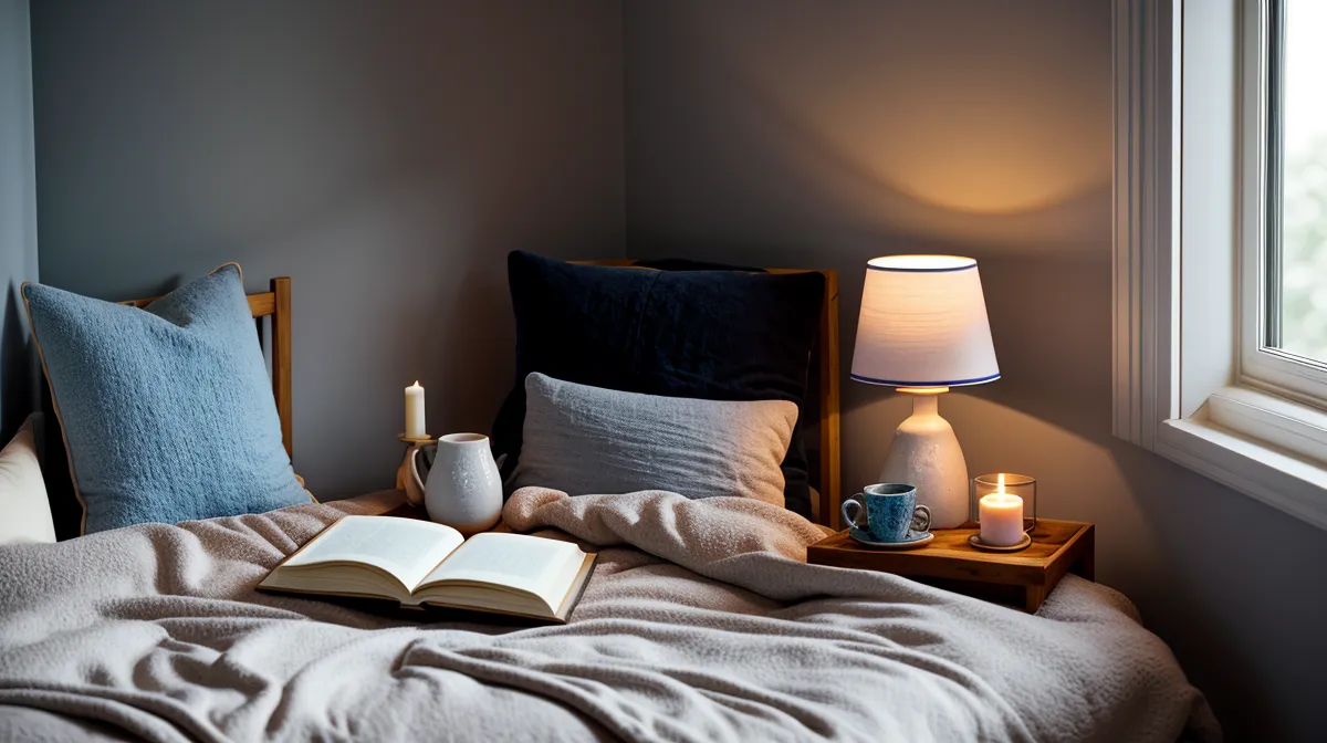 Lecture du soir pour sommeil léger : rituel de détente avec un livre avant de dormir