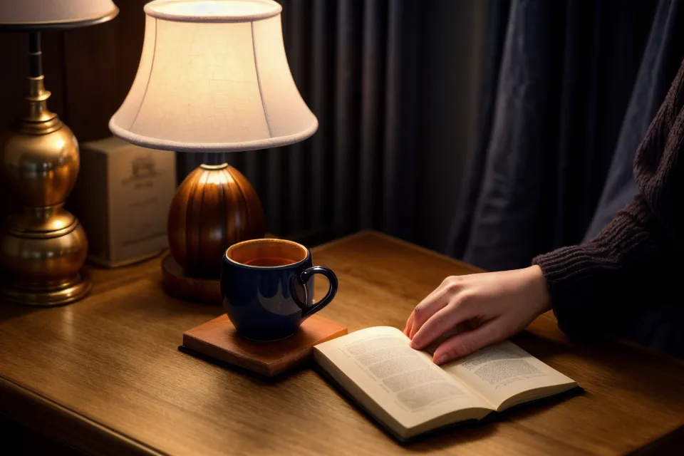 Lampe de chevet à lumière rouge réglée en biohacking doux pour un sommeil léger