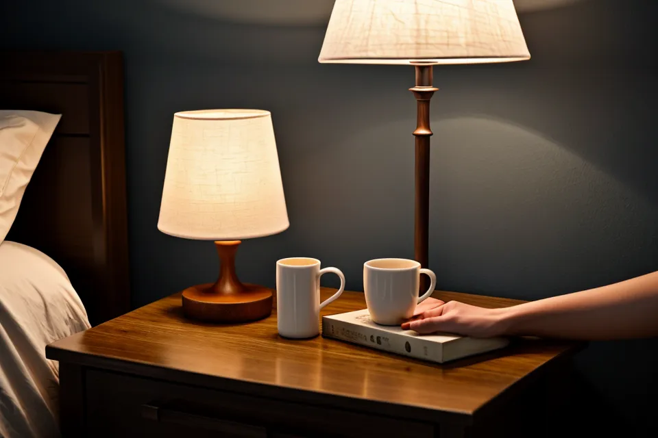 Main posée sur un oreiller à côté d'un guide de sophrologie du soir pour le sommeil léger